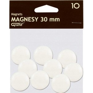 Magnesy 30mm GRAND białe (10szt.) 130-1693 GRAND Magnesy 30mm GRAND białe (10szt.) 130-1693 GRAND