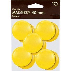 Magnesy 40mm żółte (10szt.) 130-1704 GRAND Magnesy 40mm żółte (10szt.) 130-1704 GRAND