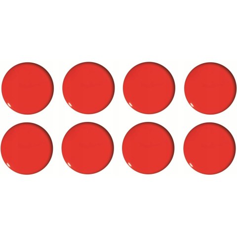 Magnesy do tablic 20mm czerwone (8szt.) GM300-PC8 TETIS Magnesy do tablic 20mm czerwone (8szt.) GM300-PC8 TETIS