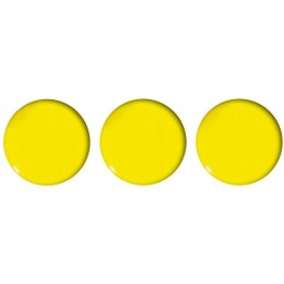 Magnesy do tablic 50mm żółte (3szt.) GM304-PY3 TETIS