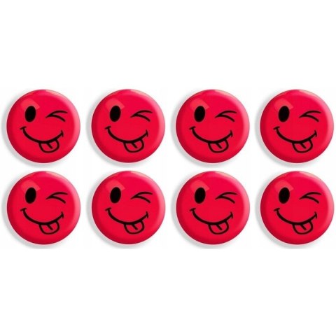 Magnesy do tablic czerwone języczki 20mm/8 GM300-TC8 TETIS Magnesy do tablic czerwone języczki 20mm/8 GM300-TC8 TETIS