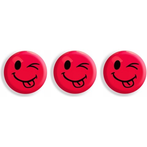 Magnesy do tablic czerwone języki 50mm (3szt.) GM304-TC3 TETIS Magnesy do tablic czerwone języki 50mm (3szt.) GM304-TC3 TETIS