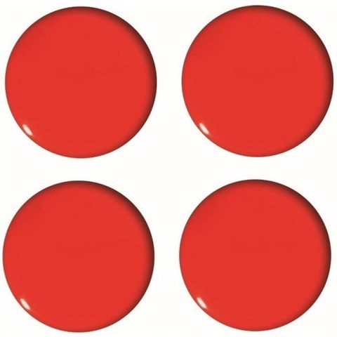 Magnesy do tablic czerwone wypukłe 40mm (4szt.) GM303-PC4 TETIS Magnesy do tablic czerwone wypukłe 40mm (4szt.) GM303-PC4 TETIS