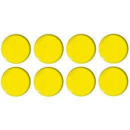 Magnesy do tablic żółte wypukłe 20mm (8szt.) GM300-PY8 TETIS
