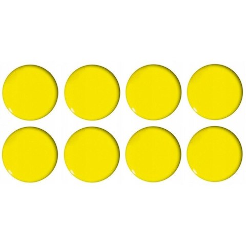 Magnesy do tablic żółte wypukłe 20mm (8szt.) GM300-PY8 TETIS Magnesy do tablic żółte wypukłe 20mm (8szt.) GM300-PY8 TETIS
