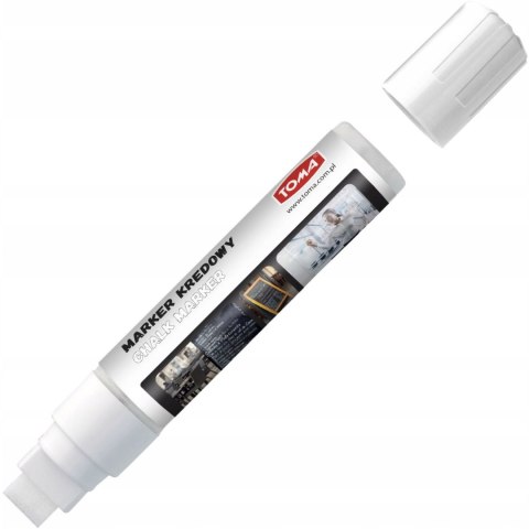 Marker kredowy końcówka 15x8mm biały TO-290 02 TOMA Marker kredowy końcówka 15x8mm biały TO-290 02 TOMA