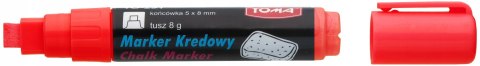 Marker kredowy końcówka 8x5mm czerwony TO-291 22 TOMA Marker kredowy końcówka 8x5mm czerwony TO-291 22 TOMA