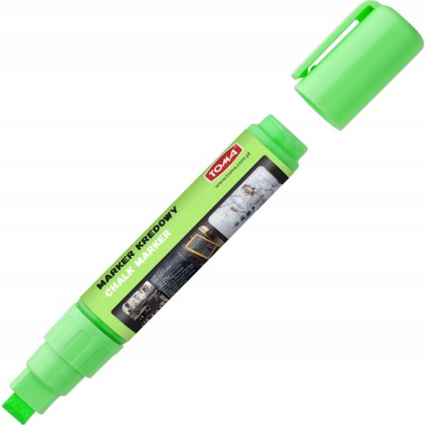 Marker kredowy końcówka 8x5mm zielony TO-291 42 TOMA Marker kredowy końcówka 8x5mm zielony TO-291 42 TOMA