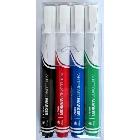 Marker suchościeralny RMS-1/ABCD 4szt w etui 456-204 RYSTOR Marker suchościeralny RMS-1/ABCD 4szt w etui 456-204 RYSTOR