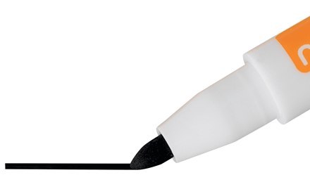 Marker suchościeralny mini czarny z magnesem i gąbką 2104184 NOBO Marker suchościeralny mini czarny z magnesem i gąbką 2104184 NOBO