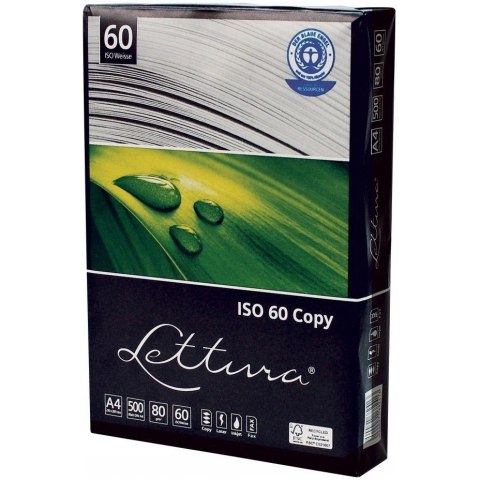 Papier ksero A4 80g (5ryz) LETTURA ekologiczny xba4lettH80ISO60 100% recykling Papier ksero A4 80g (5ryz) LETTURA ekologiczny xba4lettH80ISO60 100% recykling