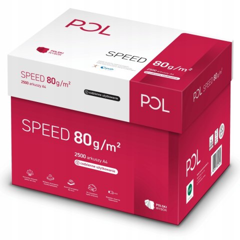 Papier ksero A4 80g POLSPEED (5ryz) klasa białości C CIE 153 Papier ksero A4 80g POLSPEED (5ryz) klasa białości C CIE 153