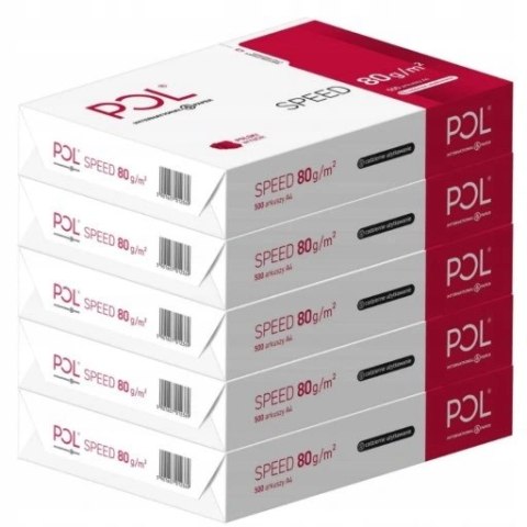 Papier ksero A4 80g POLSPEED (5ryz) klasa białości C CIE 153 Papier ksero A4 80g POLSPEED (5ryz) klasa białości C CIE 153