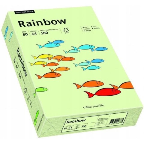 Papier ksero A4 80g RAINBOW R72 bladozielony 88042585 Papier ksero A4 80g RAINBOW R72 bladozielony 88042585