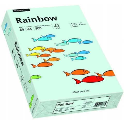 Papier ksero A4 80g RAINBOW R82 jasnoniebieski 88042695 Papier ksero A4 80g RAINBOW R82 jasnoniebieski 88042695