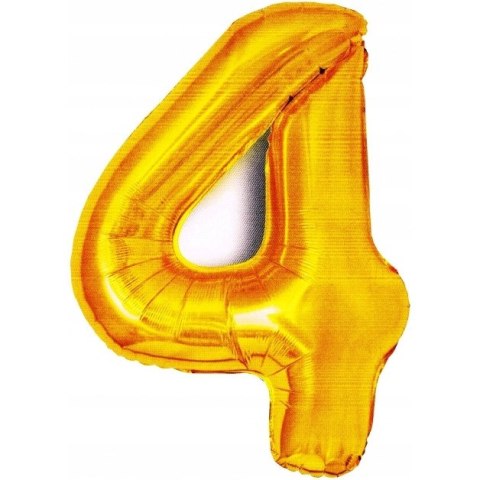 Balon foliowy złota cyfra 4 BCF-955-4 GO PARTY Balon foliowy złota cyfra 4 BCF-955-4 GO PARTY