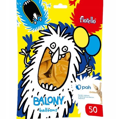 Balony 10` metalizowane ZŁOTE kol. (50) 170-2632 FIORELLO Balony 10` metalizowane ZŁOTE kol. (50) 170-2632 FIORELLO