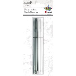 Cienkopis pisak metaliczny 2,2 mm 2 kol. biały/srebrny 463324 TITANUM