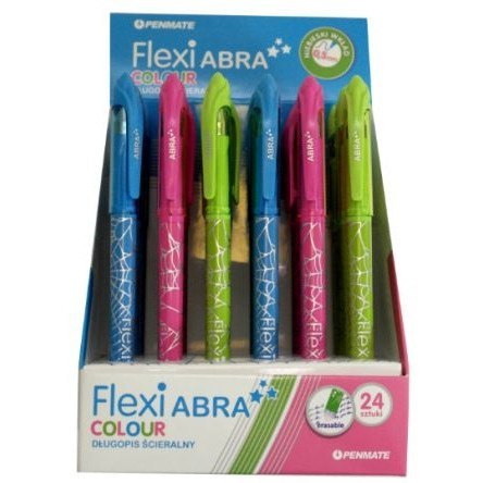 Długopis ścieralny FLEXI ABRA Colour mix kolorów obudowy wkład niebieski TT8061 Długopis ścieralny FLEXI ABRA Colour mix kolorów obudowy wkład niebieski TT8061