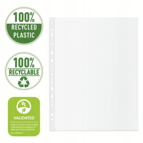 Koszulka groszkowa Recycled Premium PP 100 mic. A4 MAXI opakowanie 50sztuk 627504 ESSELTE Koszulka groszkowa Recycled Premium PP 100 mic. A4 MAXI opakowanie 50sztuk 627504 ESSELTE
