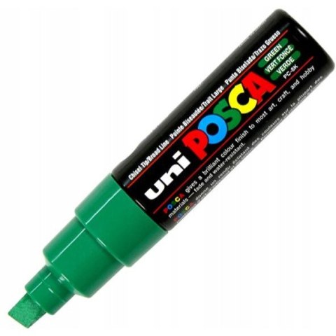 Marker z farbą plakatową UNI Posca PC-8K nr.6 zielony Marker z farbą plakatową UNI Posca PC-8K nr.6 zielony