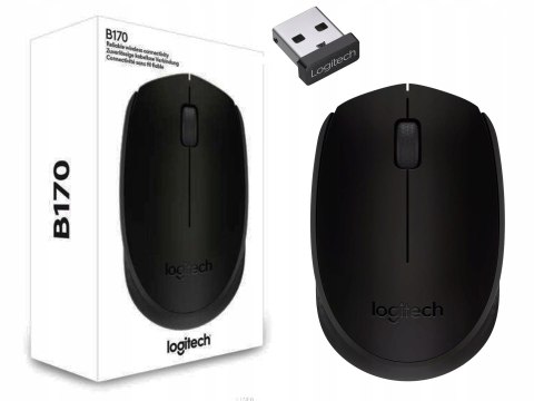 Mysz bezprzewodowa LOGITECH B170 czarna 91004798 Mysz bezprzewodowa LOGITECH B170 czarna 91004798