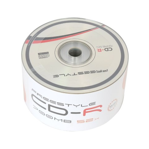 Płyta CD-R 700MB FREESTYLE 52x spindel (50szt) (40095) Płyta CD-R 700MB FREESTYLE 52x spindel (50szt) (40095)