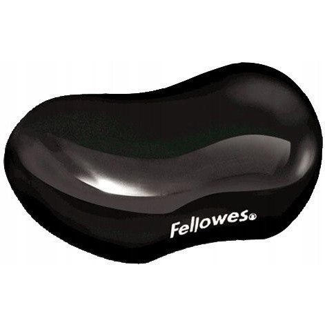 Podkładka pod nadgarstek żelowa Crystal czarna FELLOWES 9112301 Podkładka pod nadgarstek żelowa Crystal czarna FELLOWES 9112301