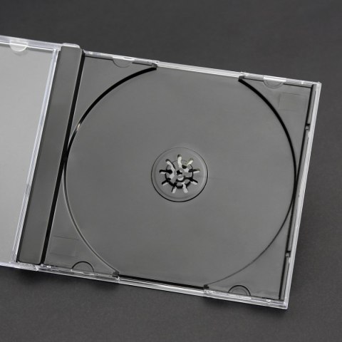 Pudełko na płytę CD jewel 10,4mm czarna taca (10szt) (56928) OMEGA Pudełko na płytę CD jewel 10,4mm czarna taca (10szt) (56928) OMEGA