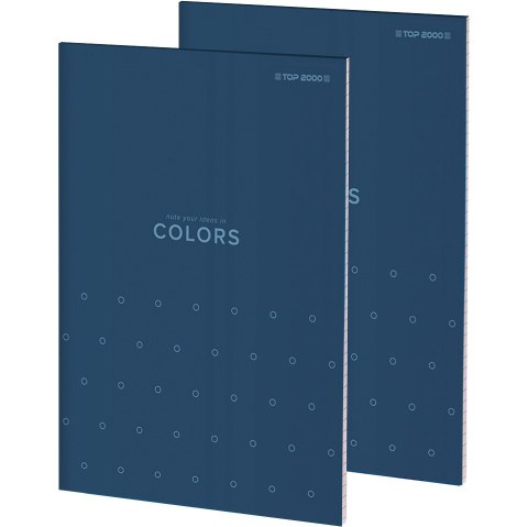 Blok notatnikowy A6 50k kratka klejony COLORS 400169237 TOP 2000 Blok notatnikowy A6 50k kratka klejony COLORS 400169237 TOP 2000