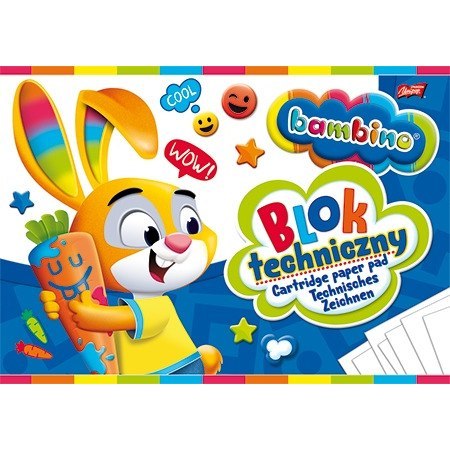 Blok techniczny A4 10k BAMBINO Blok techniczny A4 10k BAMBINO