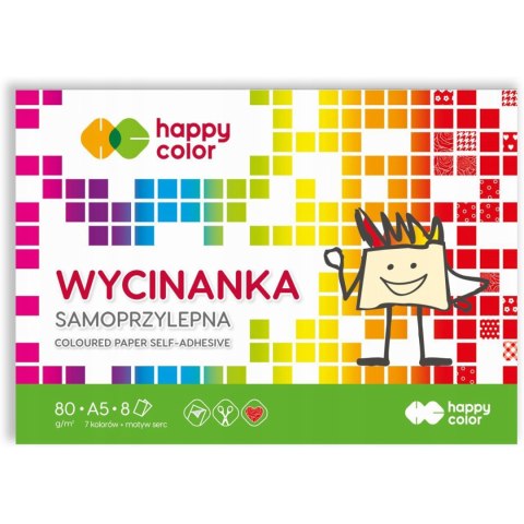 Blok wycinanka samoprzylepny A5 8k 100g HA 3710 1520-S8 HAPPY COLOR Blok wycinanka samoprzylepny A5 8k 100g HA 3710 1520-S8 HAPPY COLOR