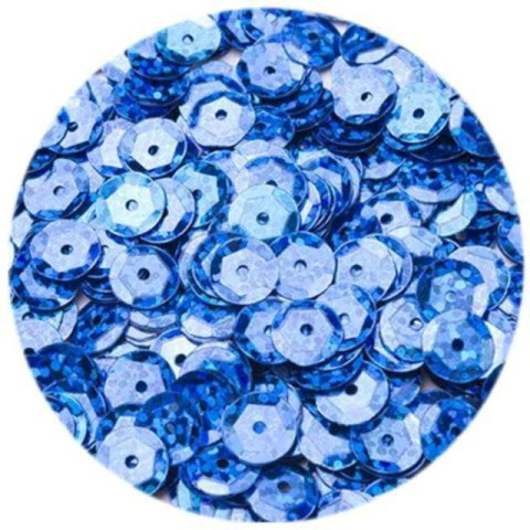 Cekiny hologramowe 6mm niebieskie 10g. H90 BREWIS Cekiny hologramowe 6mm niebieskie 10g. H90 BREWIS