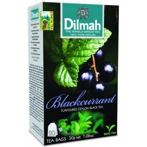 Herbata DILMAH (20 torebek) czarna z aromatem czarna porzeczka Herbata DILMAH (20 torebek) czarna z aromatem czarna porzeczka