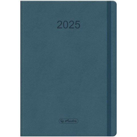 Kalendarz A5 tygodniowy niebieski z gumką FLEX 2025 9501636 HERLITZ Kalendarz A5 tygodniowy niebieski z gumką FLEX 2025 9501636 HERLITZ