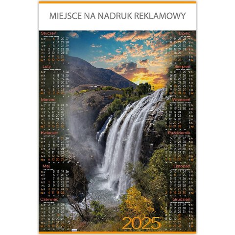Kalendarz Plakatowy B1, P05 WODOSPAD 67x98cm TELEGRAPH