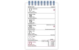 Kalendarz biurowy MINI ZODIAK H7 stojący pionowy 85x120mm 2025 TELEGRAPH