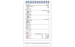 Kalendarz biurowy ZODIAK H6 stojący pionowy 118x193mm 2025 TELEGRAPH
