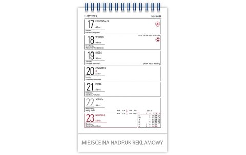 Kalendarz biurowy ZODIAK H6 stojący pionowy 118x193mm 2025 TELEGRAPH Kalendarz biurowy ZODIAK H6 stojący pionowy 118x193mm 2025 TELEGRAPH