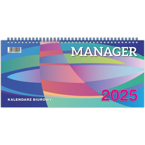 Kalendarz biurowy leżący MANAGER H3 320x150mm 2025 TELEGRAPH Kalendarz biurowy leżący MANAGER H3 320x150mm 2025 TELEGRAPH