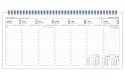 Kalendarz biurowy leżący MANAGER H3 320x150mm 2025 TELEGRAPH