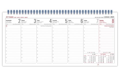Kalendarz biurowy leżący MANAGER H3 320x150mm 2025 TELEGRAPH Kalendarz biurowy leżący MANAGER H3 320x150mm 2025 TELEGRAPH