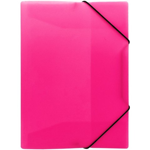 Teczka z gumką A4 PP neon różowy TG-NEON-A4-01 BIURFOL Teczka z gumką A4 PP neon różowy TG-NEON-A4-01 BIURFOL