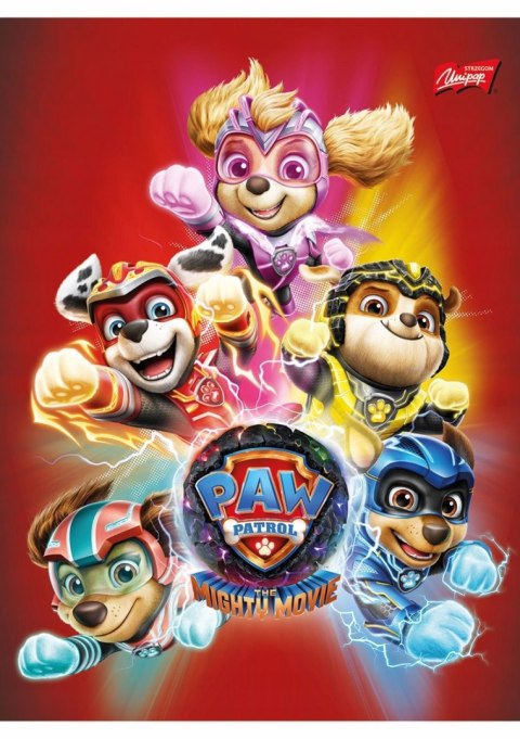 Zeszyt A5 16k 3linia dwukolorowa 70g PAW PATROL UNIPAP Zeszyt A5 16k 3linia dwukolorowa 70g PAW PATROL UNIPAP