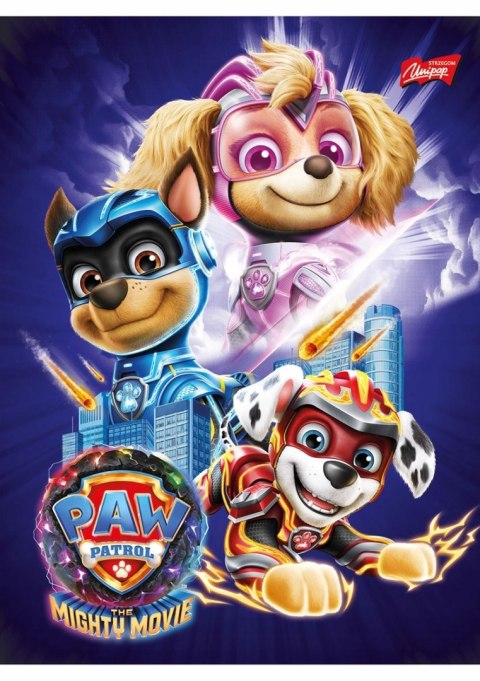 Zeszyt A5 16k 3linia dwukolorowa 70g PAW PATROL UNIPAP Zeszyt A5 16k 3linia dwukolorowa 70g PAW PATROL UNIPAP