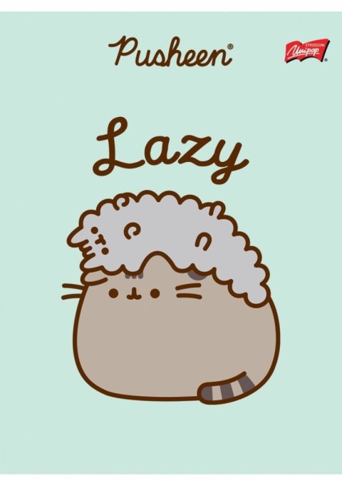 Zeszyt A5 32k 3linia kolorowa laminowany PUSHEEN Zeszyt A5 32k 3linia kolorowa laminowany PUSHEEN
