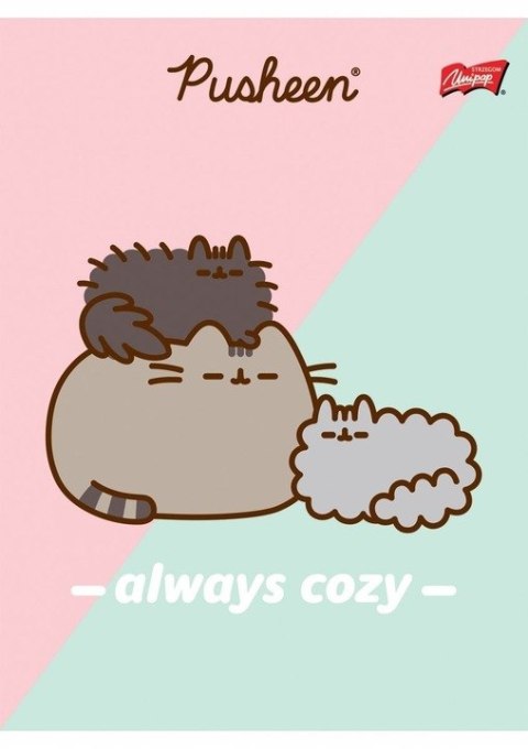 Zeszyt A5 32k kratka laminowany PUSHEEN Zeszyt A5 32k kratka laminowany PUSHEEN