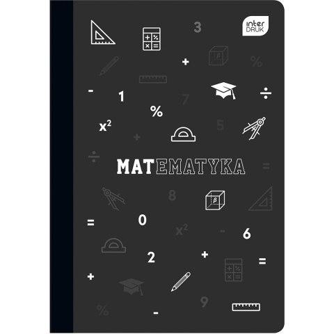 Zeszyt A5 60k kratka 70g MATEMATYKA INTERDRUK Zeszyt A5 60k kratka 70g MATEMATYKA INTERDRUK