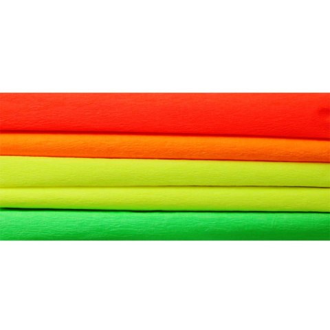 Bibuła marszczona 25x200cm fluo MIX 4kol 5 rolekHA 3640 2520-MIXflu Bibuła marszczona 25x200cm fluo MIX 4kol 5 rolekHA 3640 2520-MIXflu