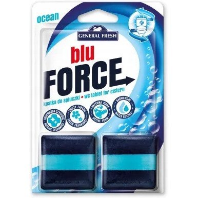 Kostka do WC BLU FORCE do spłuczki 50g morze (2 sztuki) GENERAL FRESH Kostka do WC BLU FORCE do spłuczki 50g morze (2 sztuki) GENERAL FRESH